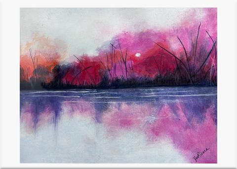 India Ink Painting: Dusk