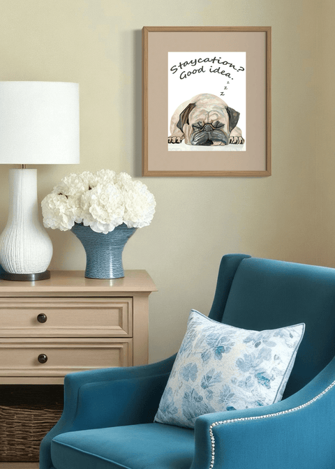 Bulldog Art Print - Conversation Art Pieces
