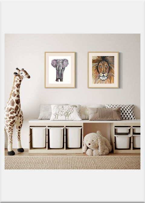 Lion Art Print - Conversation Art Pieces