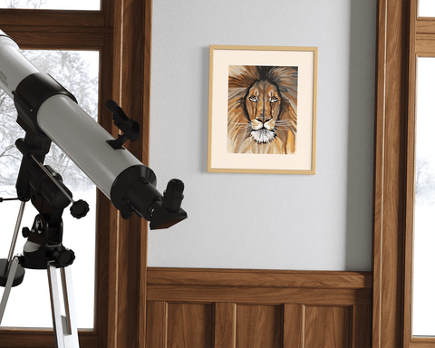Lion Art Print - Conversation Art Pieces