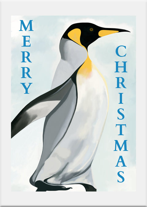 Penguin Christmas Card - Conversation Art Pieces