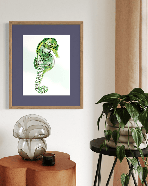 Seahorse Art Print - Conversation Art Pieces