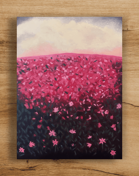 Abstract Landscape: Field of Flowers - Conversation Art Pieces