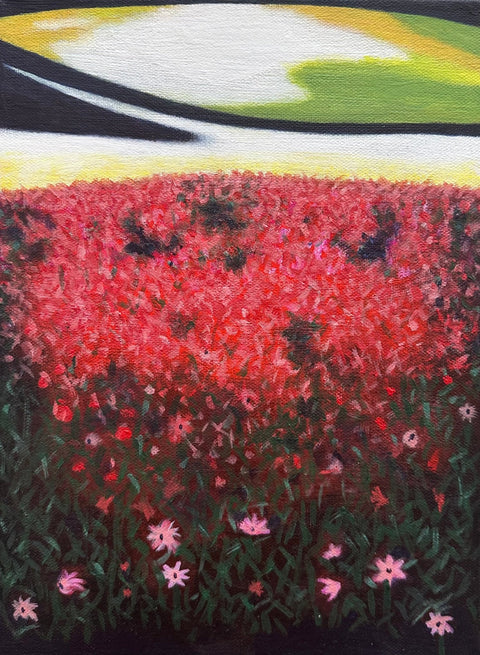 Abstract Landscape: Field of Flowers - Conversation Art Pieces