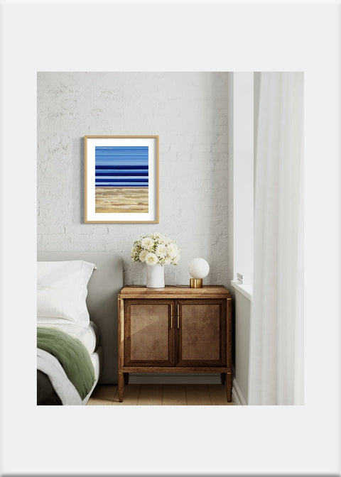 Beach Lines Art Print - Conversation Art Pieces