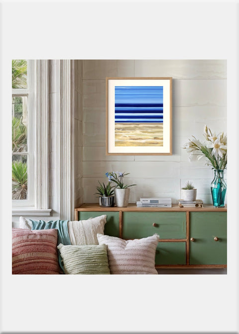 Beach Lines Art Print - Conversation Art Pieces