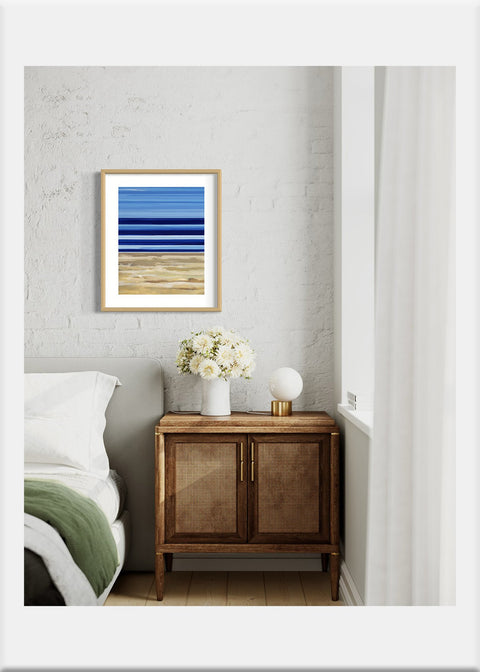 Beach Lines Art Print - Conversation Art Pieces