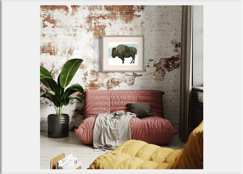 Buffalo Art Print - Conversation Art Pieces