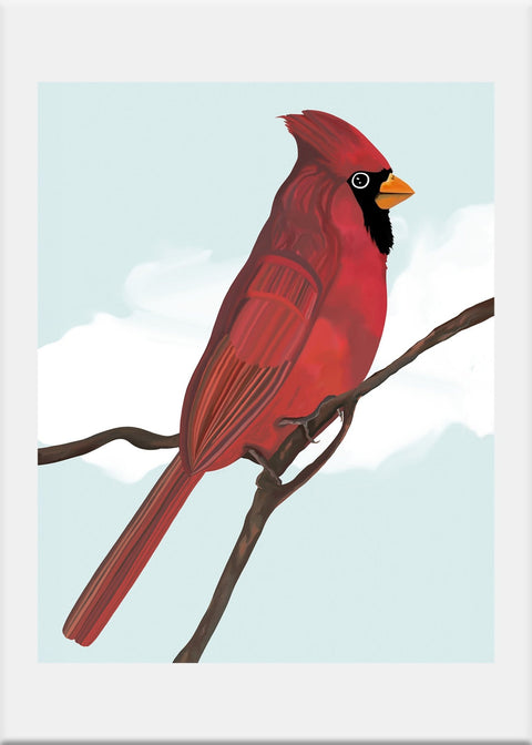 Cardinal Art Print - Conversation Art Pieces