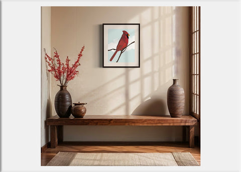 Cardinal Art Print - Conversation Art Pieces