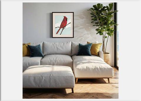 Cardinal Art Print - Conversation Art Pieces