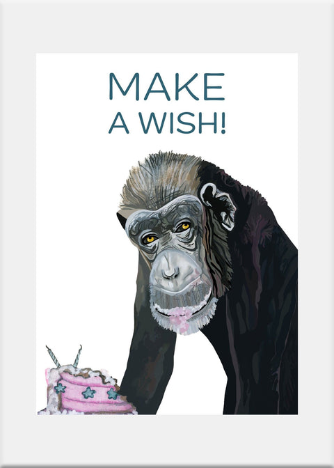 Chimpanzee Greeting Card - Conversation Art Pieces