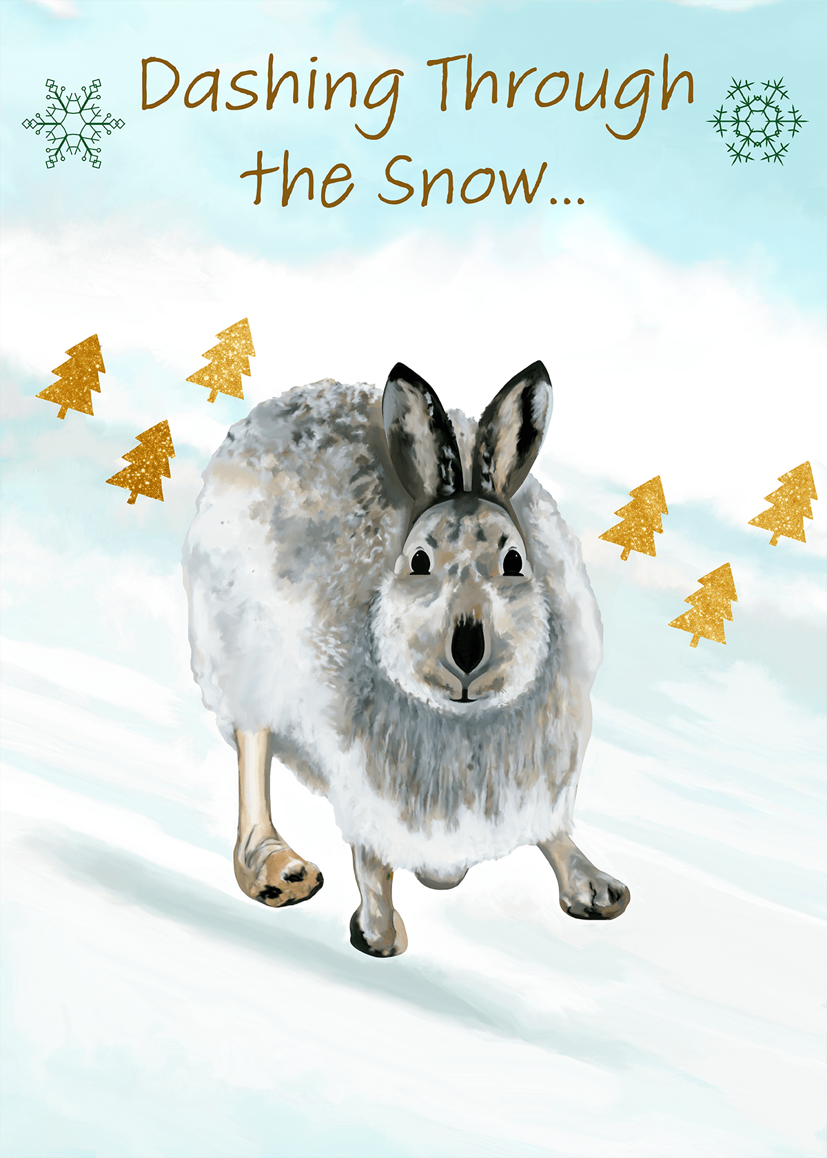 Christmas Card: Rabbit - Conversation Art Pieces