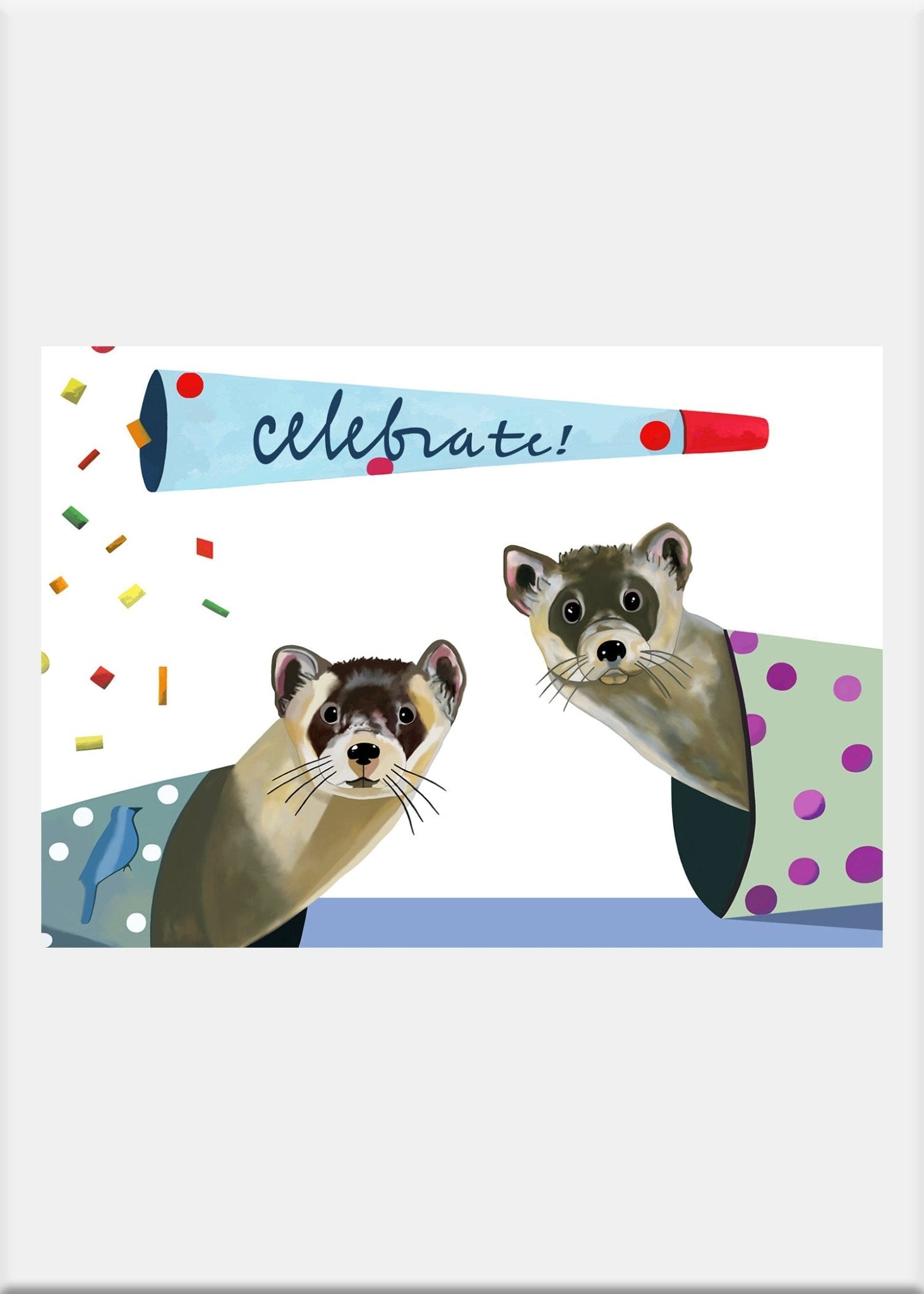 Ferrets Greeting Card - Conversation Art Pieces