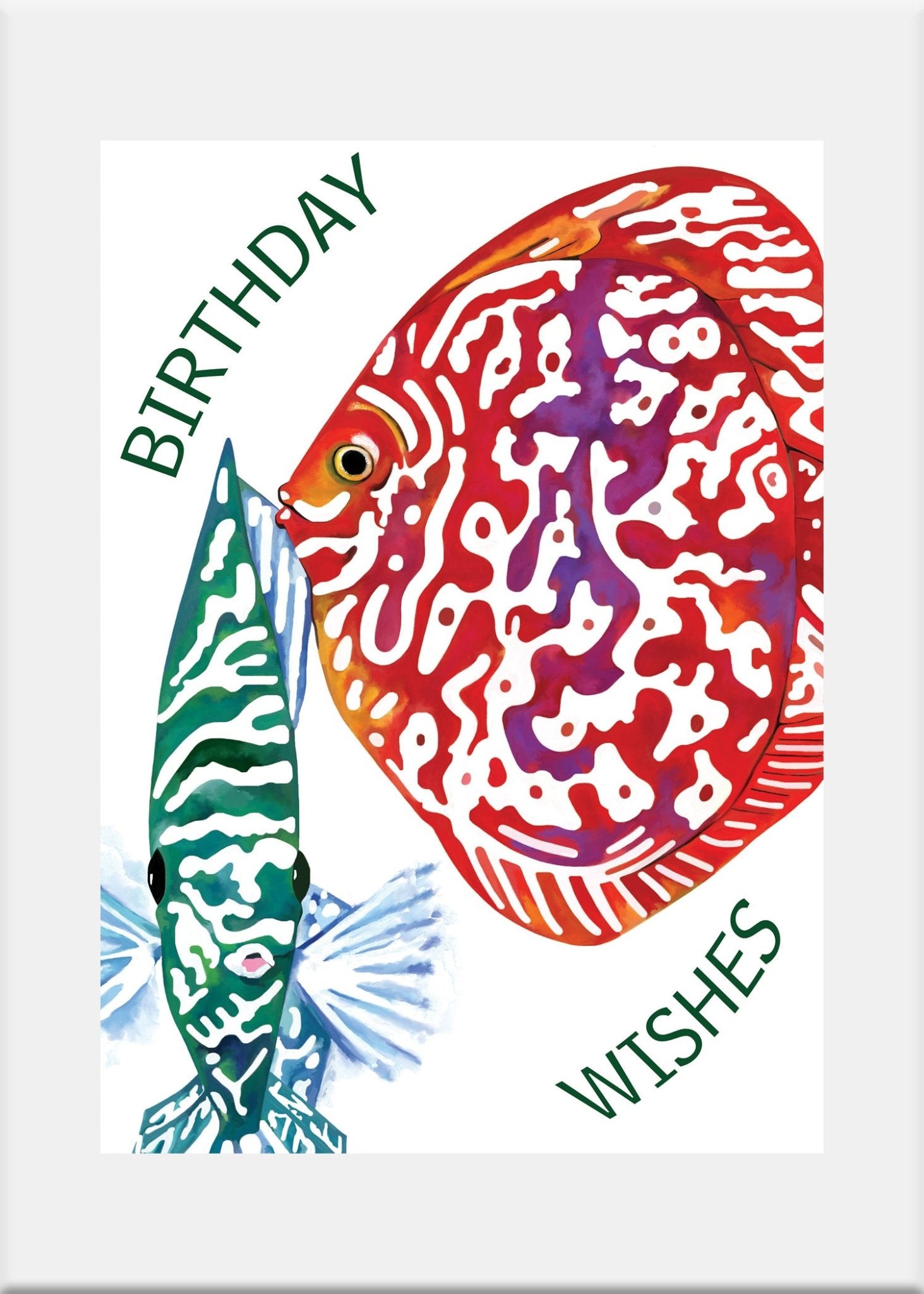 Fish Friends Greeting Card - Conversation Art Pieces