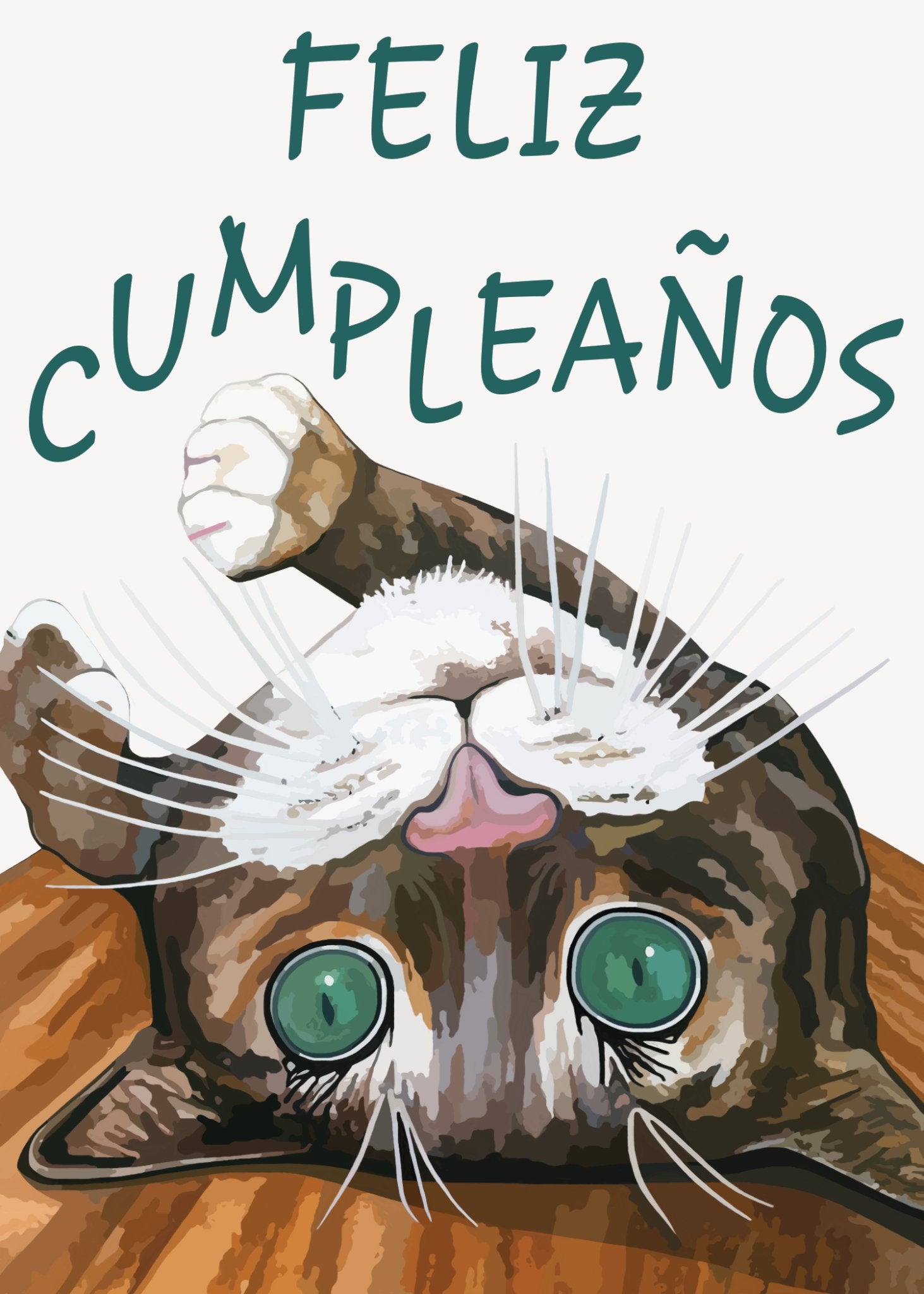 Gatito Tarjeta de Cumpleaños - Conversation Art Pieces