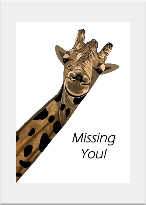 Giraffe Greeting Card - Conversation Art Pieces