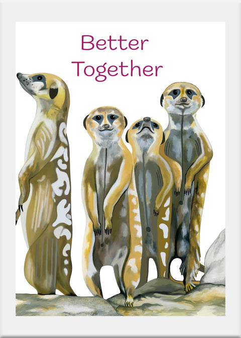 Meerkats Art Print - Conversation Art Pieces