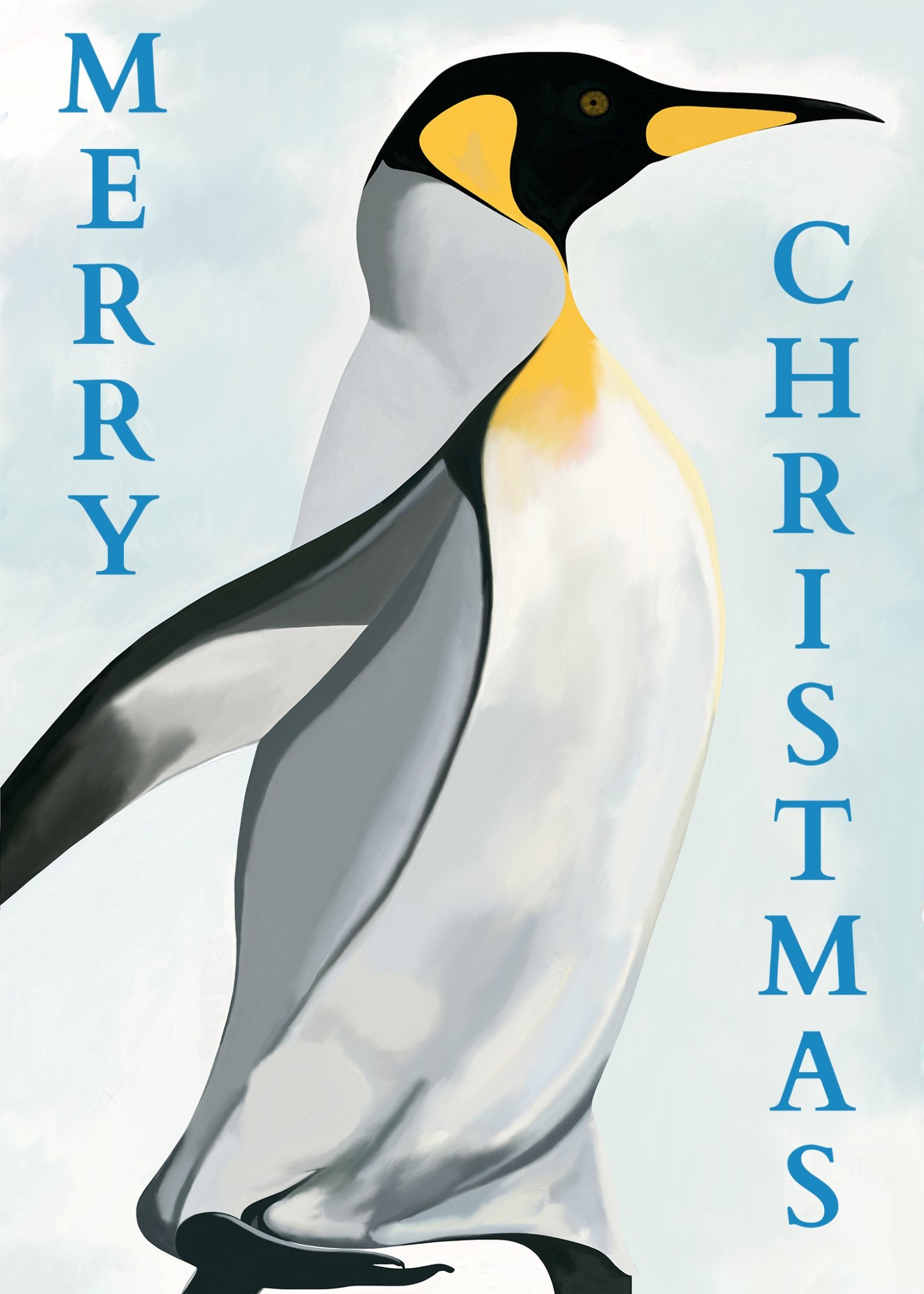 Penguin Christmas Card - Conversation Art Pieces