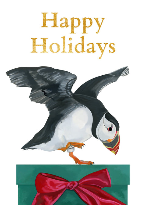 Puffin Greeting Card - Conversation Art Pieces