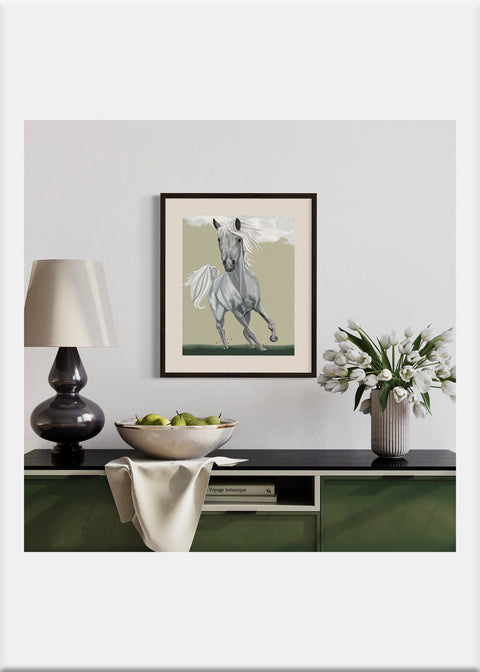 Wild Horse Art Print - Conversation Art Pieces